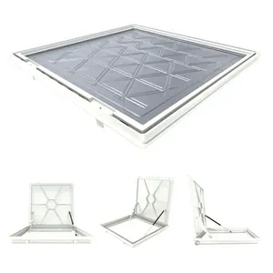 Tampa para Casa de Máquina de Piscina TCMRS9E90BRSPM Rebaixo Invisível 90x90cm Branco Nova Real Alumínio Tampa para Casa de Máquina TCMRS9E90BRSPM Rebaixo Invisível 90x90cm Branco Nova Real Alumínio