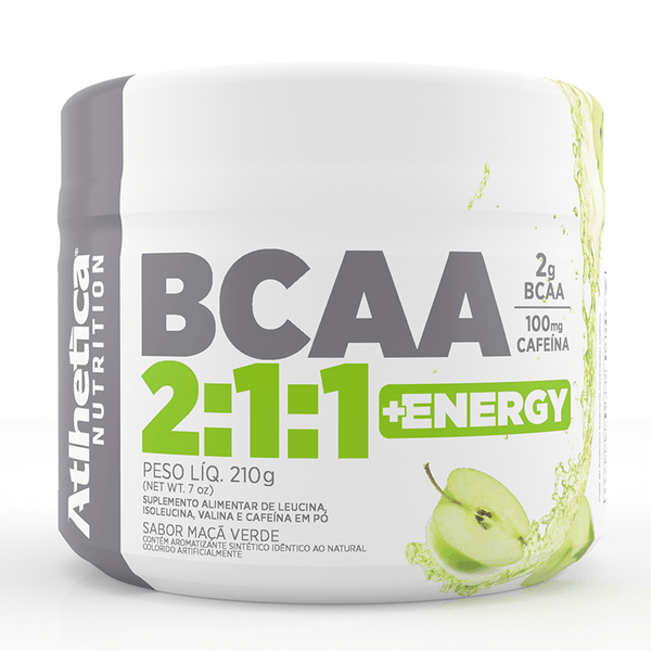 BCAA 2:1:1 + Energy Maçã Verde 210G - Atlhetica