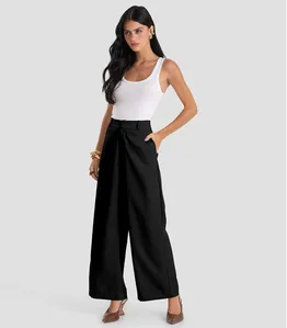 Calça Feminina Pantalona com Leves Defeitos Dianna Preto GG