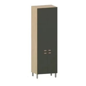 Paneleiro Duplo 4 Portas Luciane Classic | Verde/Freijo