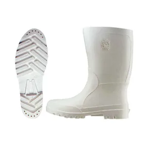 Bota de PVC Capataz com forro e cano curto tamanho 35 branca Dura Plus