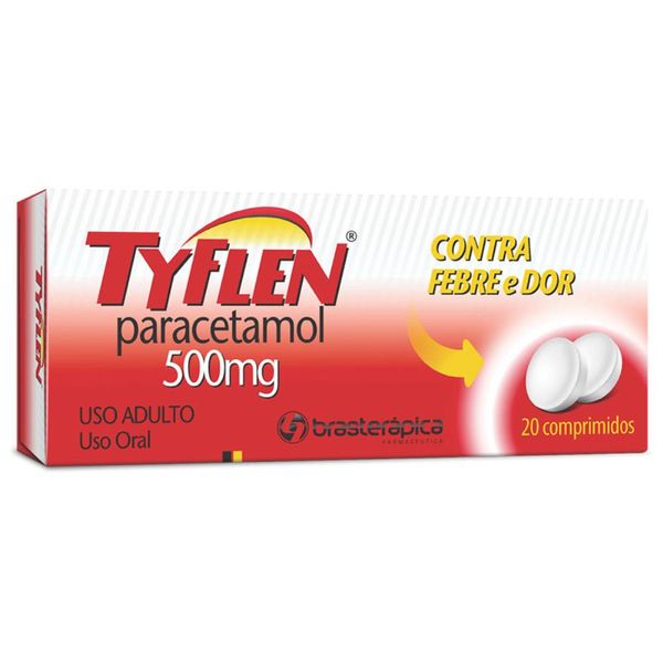 Tyflen 500mg (Paracetamol) 20 comprimidos