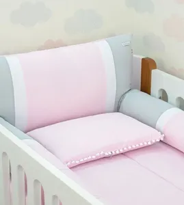 Kit de Berço Personalize com 5 Peças Rosa - 114C04KB