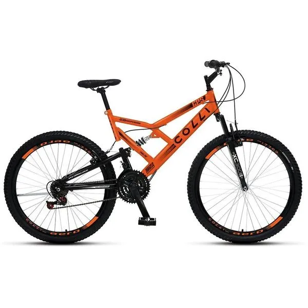 Bicicleta 148-12 GPS Mountain Bike Aro 26 Quadro em Aço 21 Marchas Laranja Colli Bike Bicicleta 148-12 GPS Mountain Bike Aro 26 Quadro Aço 21 Marchas Laranja Colli Bike