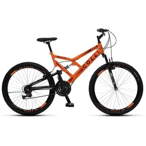 Bicicleta 148-12 GPS Mountain Bike Aro 26 Quadro em Aço 21 Marchas Laranja Colli Bike Bicicleta 148-12 GPS Mountain Bike Aro 26 Quadro Aço 21 Marchas Laranja Colli Bike