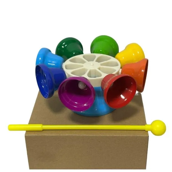 Conjunto de Sinos Infantil Mini 8K-1A Musicalização em Metal 26cm com 1 Baqueta Phx Instrumentos Conjunto de Sinos Infantil Mini 8K-1A Musicalização em Metal 26cm Phx Instrumentos