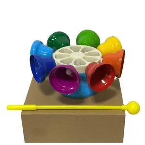Conjunto de Sinos Infantil Mini 8K-1A Musicalização em Metal 26cm com 1 Baqueta Phx Instrumentos Conjunto de Sinos Infantil Mini 8K-1A Musicalização em Metal 26cm Phx Instrumentos