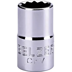 Soquete Estriado Encaixe 1/2"" 13/16 CRV - 204511BBR - BELZER