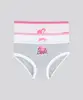 Kit de 3 Calcinhas Barbie Multicor 12