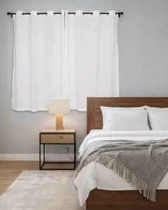 Cortina Bella Janela 260cm x 170cm Texturizada Branca UN