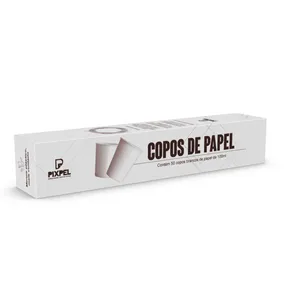 Copos de Papel Biodegradáveis Brancos Pixpel 50 Unidades