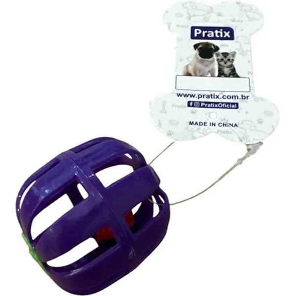 Bolinhas De Plásticos Pratix Com Guizo Para Gatos 3,5CM Sortido (MP)