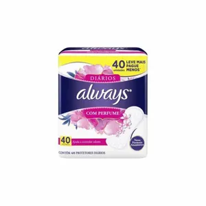 Protetor Diario Com Perfume Always Simples 40 Unidades