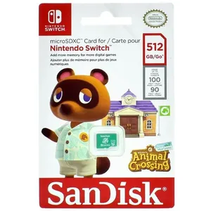 Cartão de Memória Micro SD Nintendo Switch 512GB SDSQXAO-512G-GNCZN para Console Sandisk Cartão de Memória Micro SD Nintendo Switch 512GB SDSQXAO-512G-GNCZN Sandisk