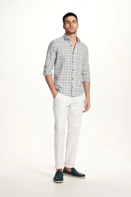 Calça Casual Chino - Branco - 42