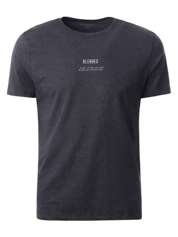 Camiseta Manga Curta Masculina PRETO GG