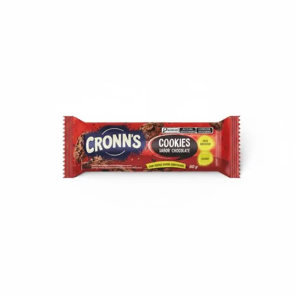 Biscoito Cookies Cronn's Sabor Chocolate 60g