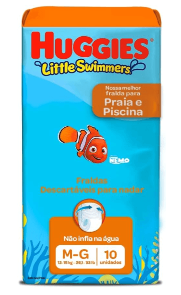 HUGGIES FR.PISCINA LITTLE SWIMMERS G-XG C/10