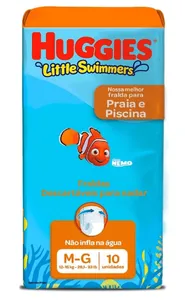 HUGGIES FR.PISCINA LITTLE SWIMMERS G-XG C/10
