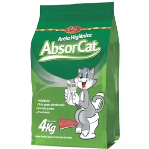 Areia Higiênica Colosso Absorcat 4Kg Areia Higi?nica Absorcat 4kg