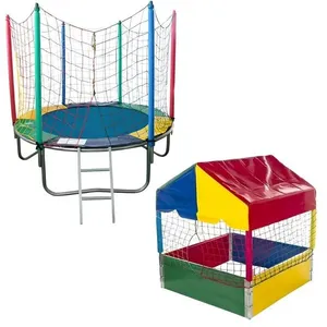 Kit Cama Elástica Pula Redonda 1,83M com Rede de Proteção 60KG + Piscina de Bolinhas 1,00M Rotoplay Brinquedos Kit Cama Elástica Redonda 1,83M 60KG com Rede + Piscina de Bolinhas 1,00M Rotoplay