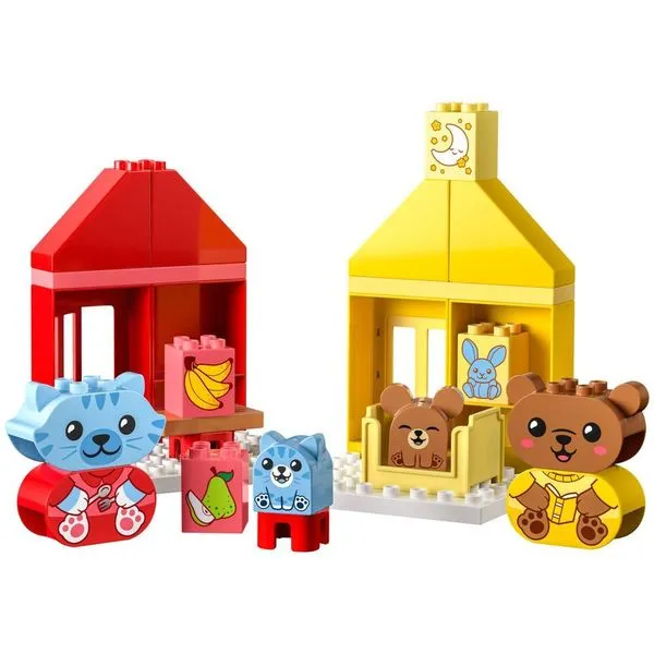 Brinquedo de Construção Lego Duplo Rotinas Diárias Comer e Hora de Dormir 10414 com 28 Peças Lego Duplo Rotinas Diárias Comer e Hora de Dormir 10414 28 Peças