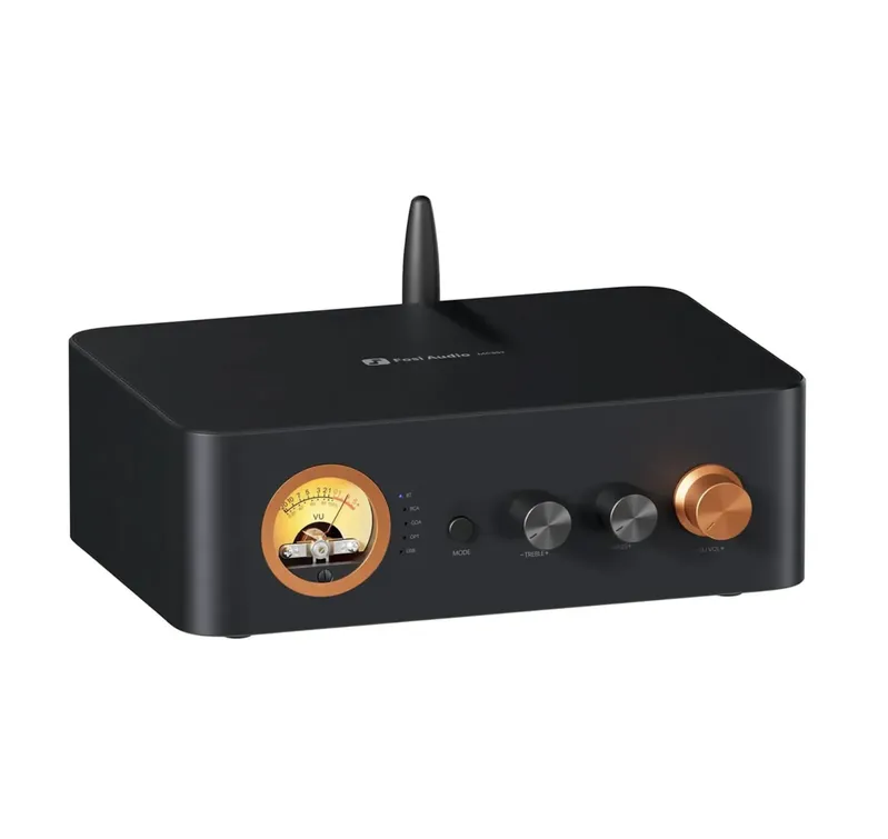 Amplificador Integrado Fosi Audio MC351 Com VU, Fonte 32V - 165 W