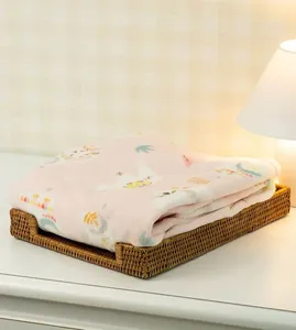 Cobertor Flannel Boho 110 x 90cm Rosa