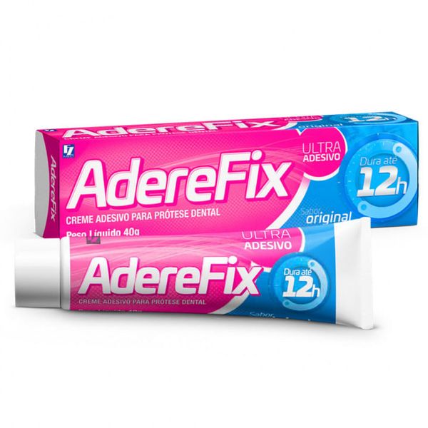 Aderefix Creme Fixador Para Dentaduras Original 12H 40g