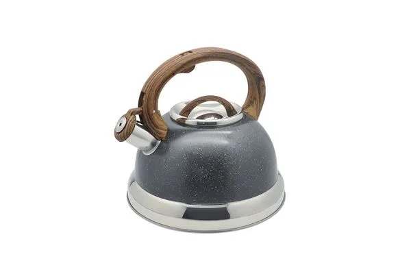 Chaleira Brinox Roma Vintage 2,7L Cabo Soft Touch Fundo Indução Inox Granito
