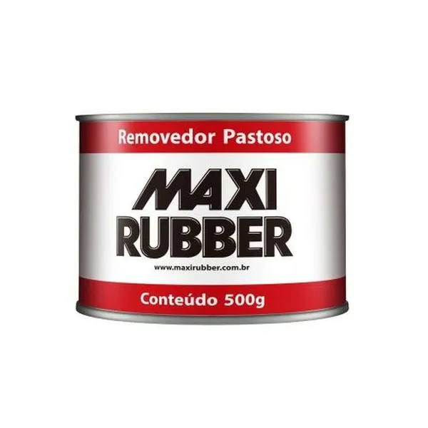 Removedor Pastoso para Pinturas 500g Alta Viscosidade e Consistência Gelatinosa Maxi Rubber Removedor Pastoso para Pinturas 500g Alta Viscosidade Maxi Rubber
