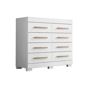 Cômoda Juvenil Nalu 8 Gavetas em MDF com Puxadores Plástico Branco para Quarto Cômoda Juvenil Nalu C/ 8 Gavetas Branco - Acp