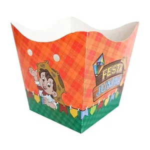 Cachepot Festa Junina Caipira Arraiá de Papel Cartão 7x9CM com 10 Unidades NC Toys Cachepot Festa Junina Caipira Arraiá Papel Cartão 10 Unidades NC Toys