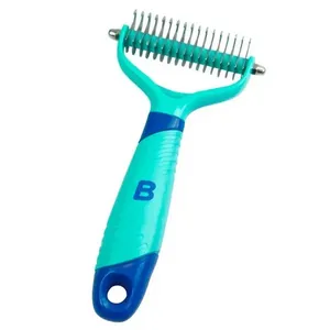 Escova Para Pets Multilaser Xô Pelos Azul PP349