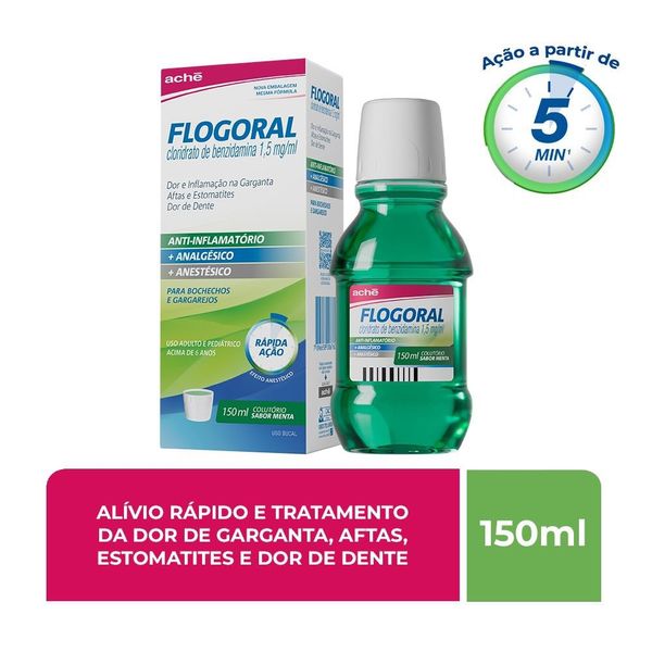 Flogoral 1,5mg/ml Sabor Menta Colutório 150ml