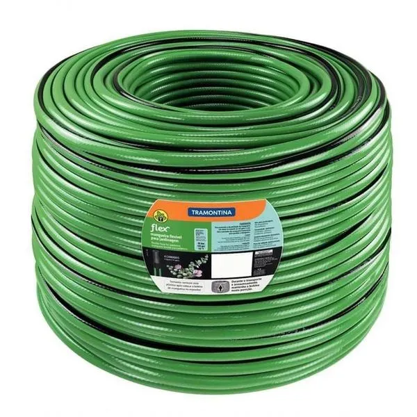 Mangueira Flex Tramontina Para Jardim Em Pvc Verde 4 Camadas 200m