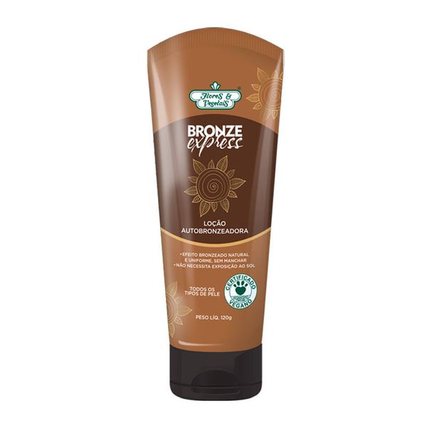 Loção Autobronzeadora Flores & Vegetais Bronze Express120g