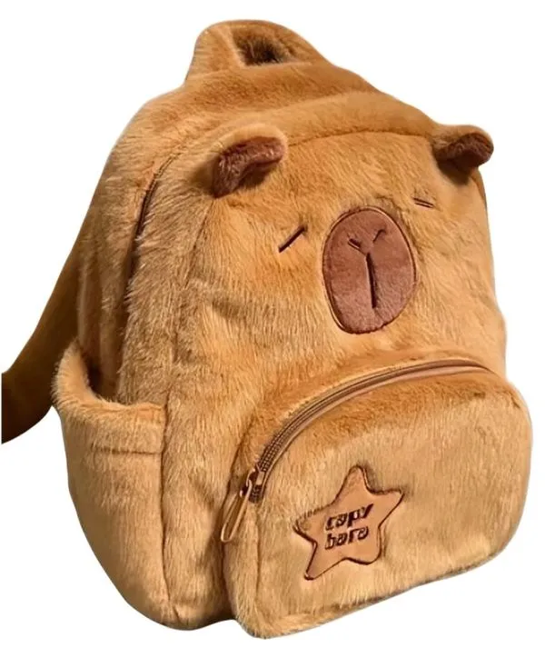 Mochila Com Alça Pelúcia Capivara