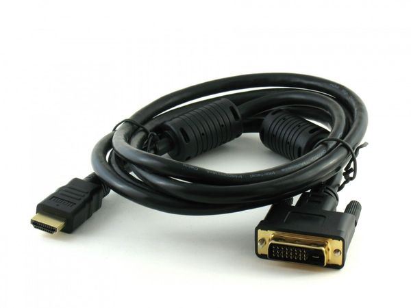 Cabo DVI 24+1 Macho x HDMI Macho com Filtro BR Cabos - 1.8 Metros