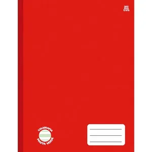 Caderno Caligrafia Brochura Vermelho 48 Folhas 10989 - Animativa
