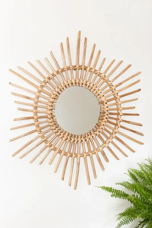 Espelho Rattan Estrela
