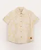 camisa infantil manga curta folhagem amarela 6