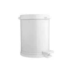 Lixeira 10,5 L Com Pedal E Cesto Branca - Viel