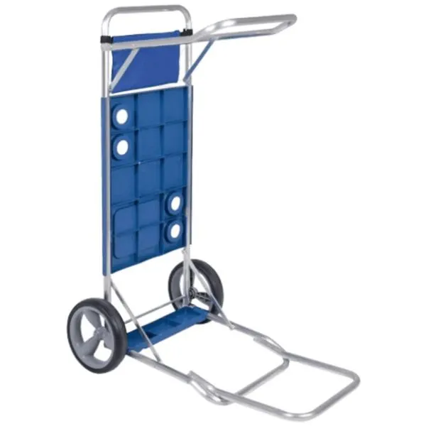 Carrinho de Praia com Avanço para Caixa Térmica 2499 Que Vira Mesa Azul Mor Carrinho de Praia com Avanço para Caixa Térmica 2499 Azul Mor