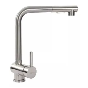Torneira Gourmet Monocomando de Mesa Bica Extensível Aço Inoxidável Escovado TOR-011 Stillus Home Torneira Gourmet Monocomando Bica Extensível Inox Escovado TOR-011 Stillus Home