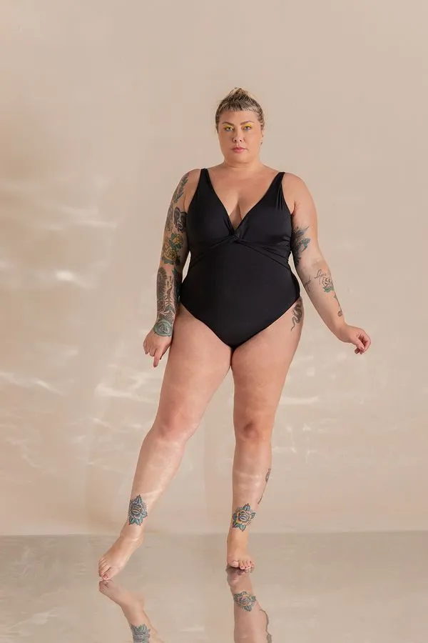 Maiô Luana Plus Size Preto-GG