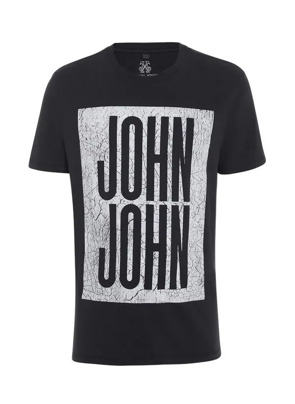 Camiseta Regular Fit Old Black John John Masculina M