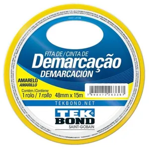Fita De Demarcação Amarela 48mm X 15 Metros - 21241048200 - Tekbond