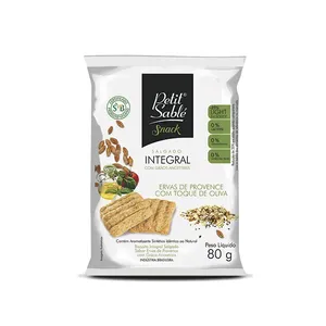 Biscoito Petit Sablé Integral Salgado Ervas de Provence 80g BISCOITO PETIT SABLE