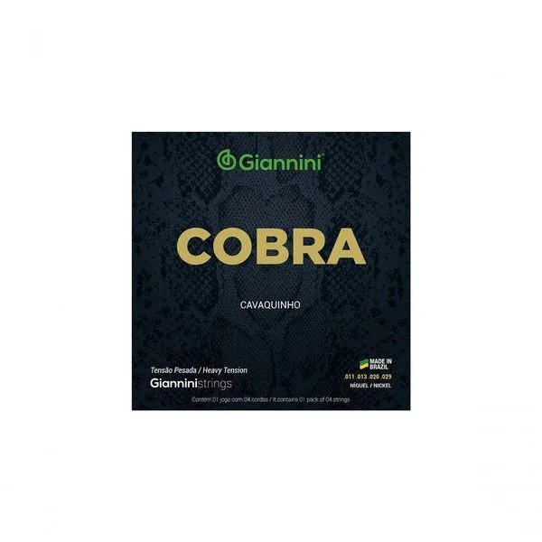 Encordoamento Para Cavaquinho Aço Tensão Pesada Série Cobra Gescp
